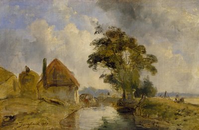 Omgivelser af Breda af Johan Jongkind