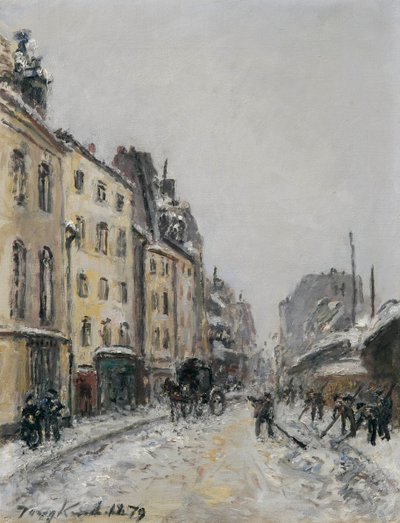 Rue du Faubourg-Saint-Jacques i Paris af Johan Jongkind