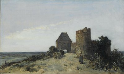 Ruinerne af Rosemont-slottet af Johan Jongkind