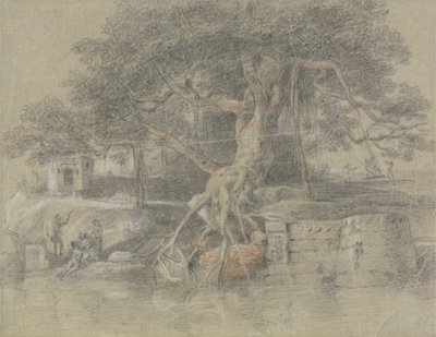 En døende hindu bragt til floden Ganges af Johan Joseph Zoffany