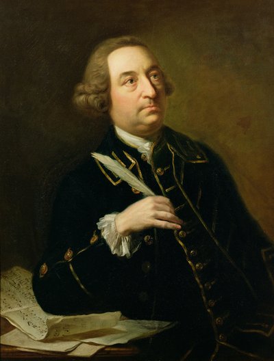 Portræt af John Christopher Smith (1712-95), musiker og amanuensis af Handel af Johan Joseph Zoffany