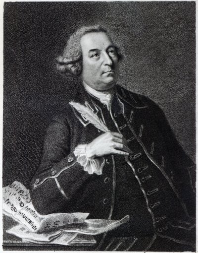 Portræt af John Christopher Smith (1712-95), musiker og amanuensis af Handel af Johan Joseph Zoffany