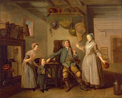 David Garrick og Mary Bradshaw i David Garricks "The Farmer