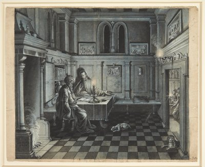 Kristus og Nikodemus af Johan Keyll