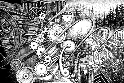 Steampunk-digitalskoven af Johan Liewendahl