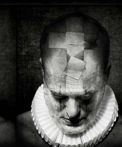 A clowns death (serie), 2016 (fotomanipulation) af Johan Lilja