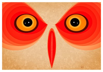 Ugle, 2015 (digital kunst) af Johan Lilja