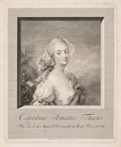 Skuespillerinden Caroline Amalie Thielo af Johan Martin Preisler