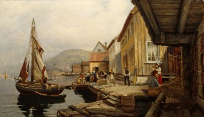 Landskab fra Svinør af Johan Nielssen
