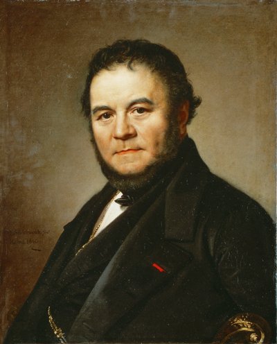 Digteren Henri Beyle, kaldet Stendhal, forfatter til Le Rouge et le Noir og La Chartreuse de Parme ... (maleri på lærred) af Johan Olaf Sodermark