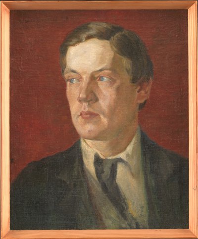 Portræt af den svenske maler Gustaf Wolmar af Johan Rohde