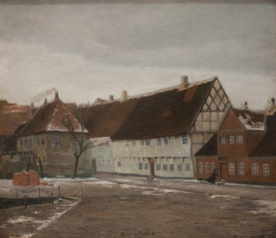 Vinteraften i Ribe, Jylland af Johan Rohde