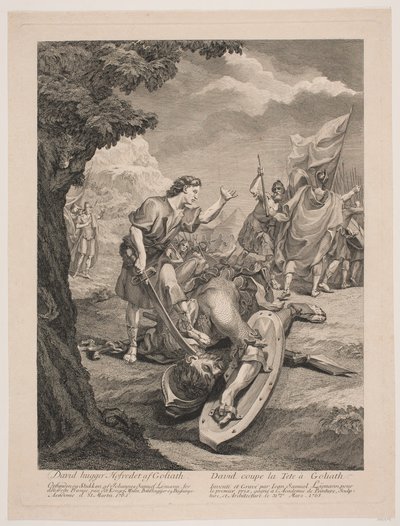 David og Goliat af Johan Samuel Lymann