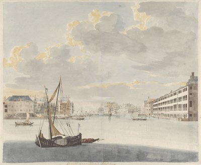 Udsigt over Binnen-Amstel i Amsterdam af Johan Teyler