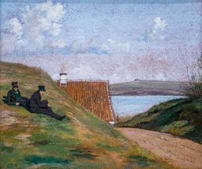 "A Sunken Road near Frederiksværk af Johan Thomas Lundbye