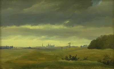 A View of Frederiksborg from Hestehaven af Johan Thomas Lundbye