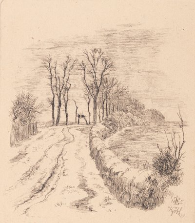 Allé ved Vallø af Johan Thomas Lundbye