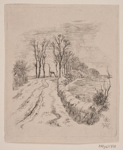 Allé ved Vallø af Johan Thomas Lundbye