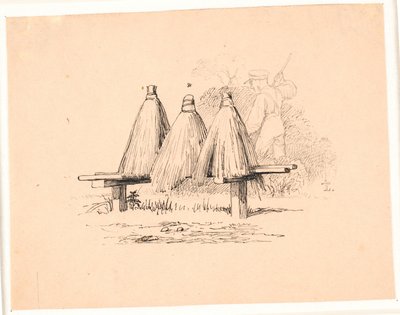 Bien. Illustration til Kaalunds "Fabler for Børn". Se kommentar fra arkkatalog. af Johan Thomas Lundbye