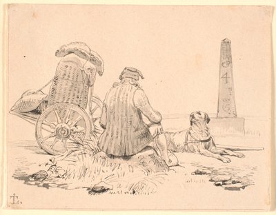 Bissekræmmeren og hans hund af Johan Thomas Lundbye