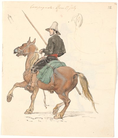 Campagnole til hest af Johan Thomas Lundbye