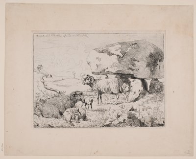 Får ved en gravhøj af Johan Thomas Lundbye