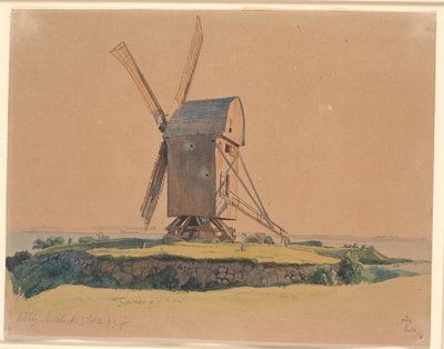 Stubmølle ved Kalundborg af Johan Thomas Lundbye