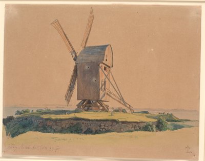 Stubmølle ved Kalundborg af Johan Thomas Lundbye