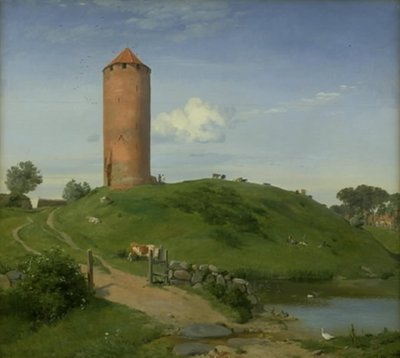 Gåsetårnet i Vordingborg, Sjælland af Johan Thomas Lundbye