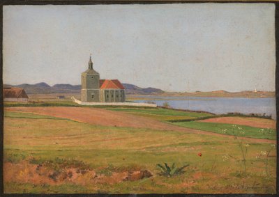 Vinderød Church near Frederiksværk af Johan Thomas Lundbye