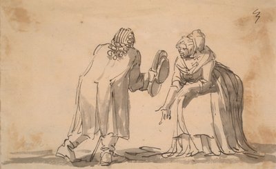 En hilsen, en karikatur af Johan Tobias Sergel