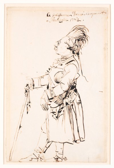 Baron Clemens August von Haxthausen i Stockholm af Johan Tobias Sergel
