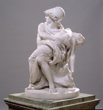 Mars og Venus (Carrara marmor) af Johan Tobias Sergel