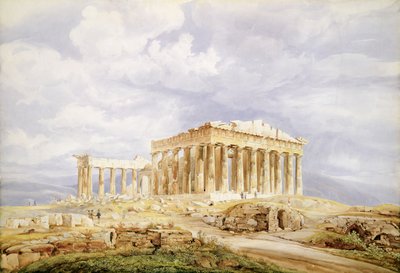 Parthenon, Athen af Johan Wolfensberger
