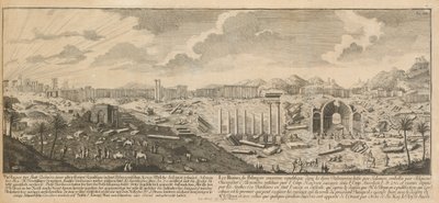 Ruinerne af Palmyra, den gamle by i Syrien af Johann Adam Delsenbach