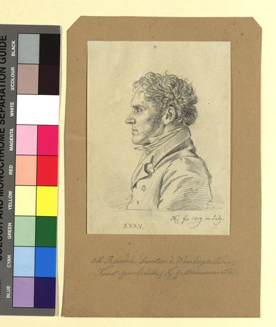 Albert Reindel (1784-1853), kobberstikker af Johann Adam Klein
