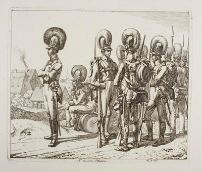 Bayerske infanterister af Johann Adam Klein