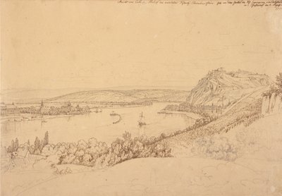 Fæstningen Ehrenbreitstein af Johann Adam Klein