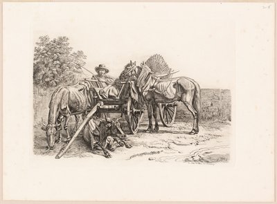 Bonde og hans vogn af Johann Adam Klein