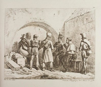 Franske krigsfanger af Johann Adam Klein
