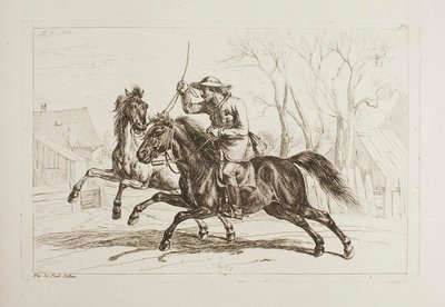 Ungarer til hest af Johann Adam Klein