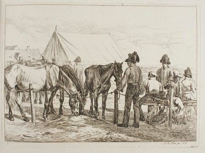 Soldater i en militærlejr af Johann Adam Klein