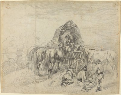 Wallachiske vogne hviler af Johann Adam Klein