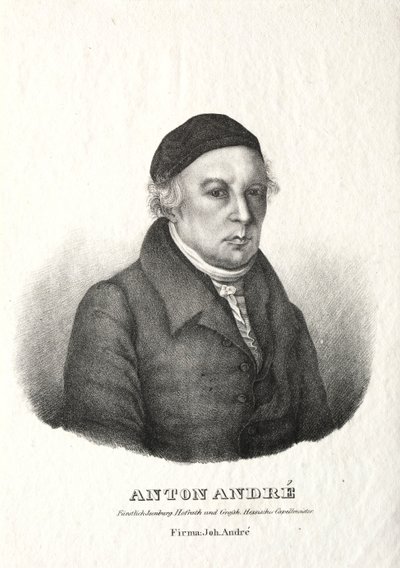 Portræt af Anton André. af Johann André