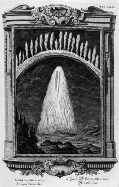 Aurora Borealis (gravering) af Johann Andreas Pfeffel