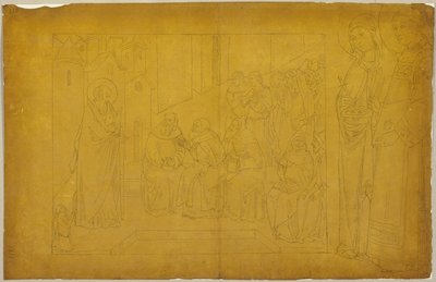 Fra: Samling af omrids og gennemtegninger, bind 5, blad 61 af Johann Anton Ramboux