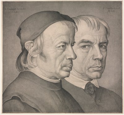 Brødrene Eberhard, 1822. af Johann Anton Ramboux