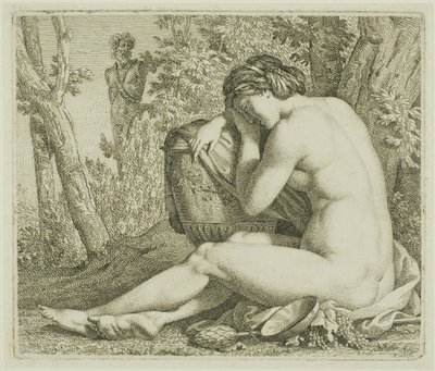 Hvilende Bacchante af Johann August Nahl II