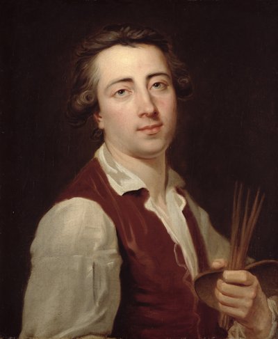 Selvportræt, c.1775-80 af Johann August Nahl the Younger