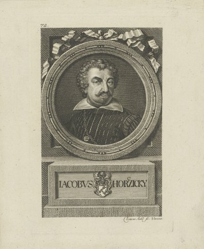 Portræt af Jakub Horcicky z Tepence 1575-1622. af Johann Balzer